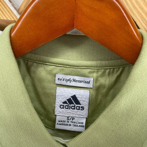 Adidas Green Striped Sleeveless Golf Polo Small - Picture 4 of 6